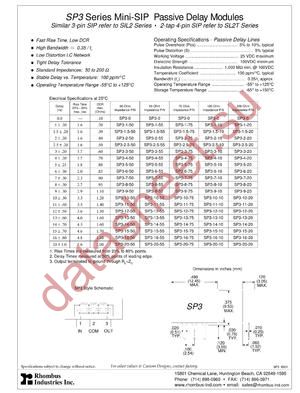 SP3-12-10 datasheet  