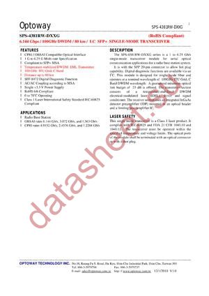 SPS-4381RW-D53G datasheet  