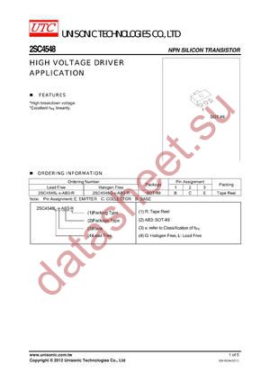 2SC4548G-X-AB3-R datasheet  