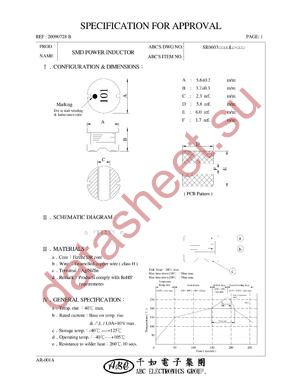 SR0603820KL datasheet  