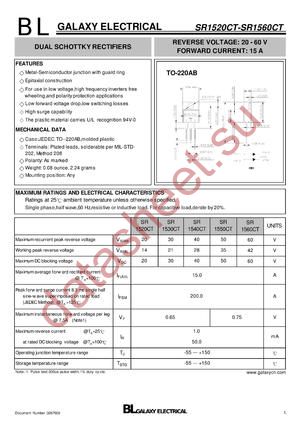 SR1520CT datasheet  