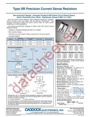 SR20-0050 datasheet  