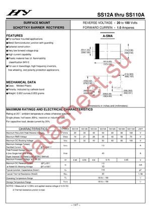 SS14A datasheet  