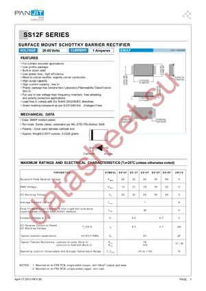 SS14F datasheet  