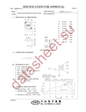 SS6038100ML datasheet  