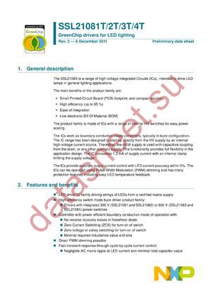 SSL21083T datasheet  