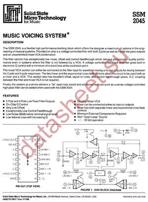 SSM-2045 datasheet  