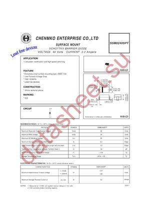 SSM0240SPT datasheet  