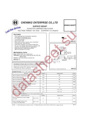 SSM05100SPT datasheet  