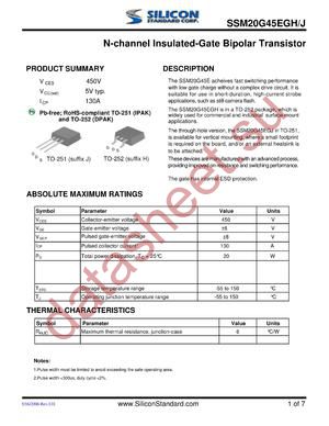 SSM20G45EGH datasheet  