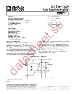 SSM2135_03 datasheet  