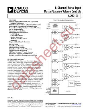 SSM2160_03 datasheet  