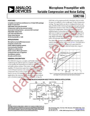 SSM2166SZ-REEL71 datasheet  