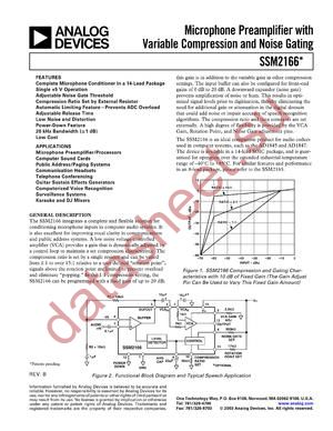 SSM2166_03 datasheet  