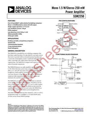 SSM2250RMZ-R21 datasheet  