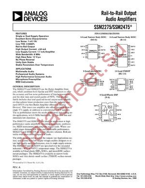 SSM2275P datasheet  