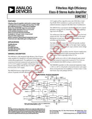 SSM2302 datasheet  