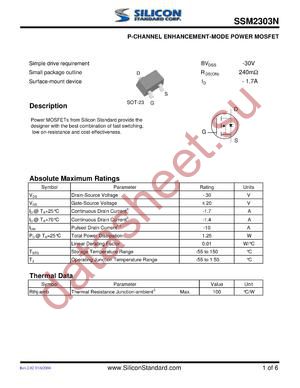 SSM2303N datasheet  