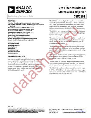 SSM2304CPZ-REEL datasheet  