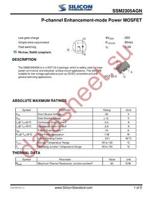 SSM2305AGN datasheet  