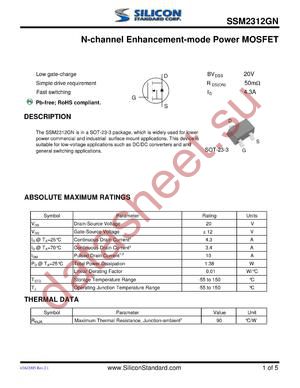 SSM2312GN datasheet  