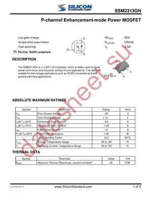 SSM2313GN datasheet  