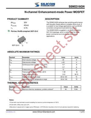 SSM2316GN datasheet  