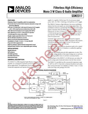 SSM2317 datasheet  