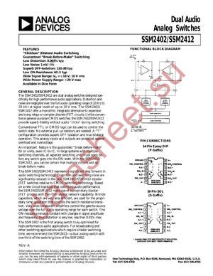 SSM2402 datasheet  