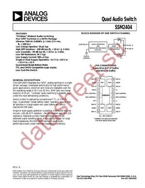 SSM2404 datasheet  