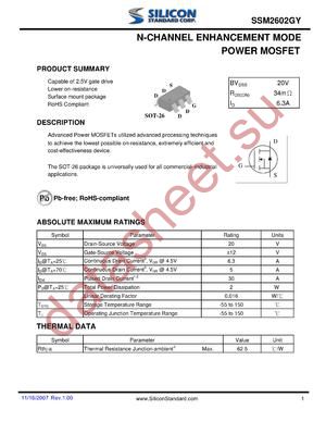 SSM2602GY datasheet  