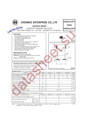 SSM32LSPT datasheet  