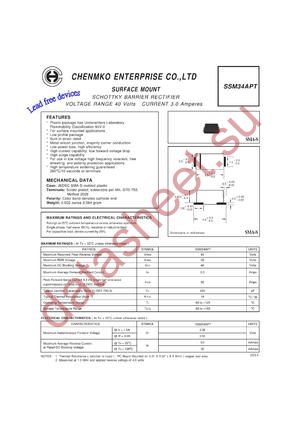 SSM34APT datasheet  