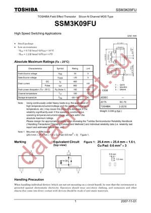 SSM3K09FU_07 datasheet  