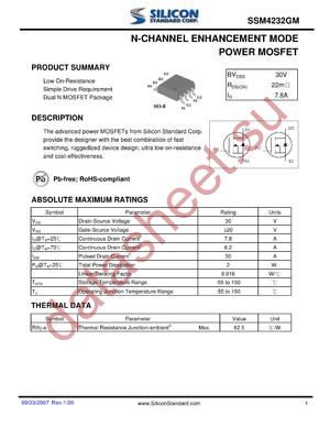 SSM4232GM datasheet  