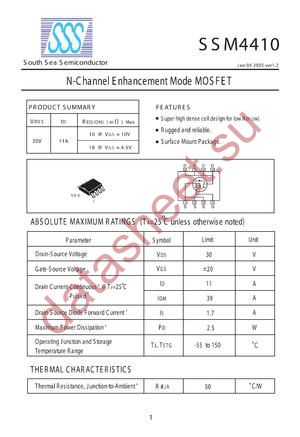 SSM4410 datasheet  