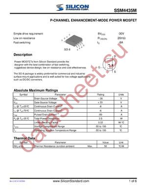 SSM4435M datasheet  