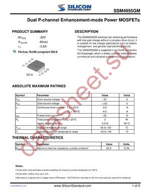 SSM4955GM datasheet  