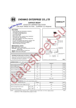 SSM54LPT datasheet  