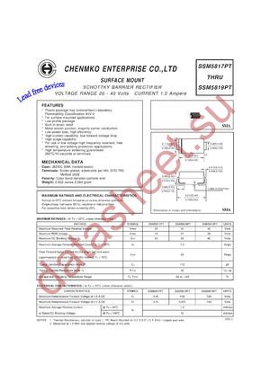 SSM5817PT datasheet  