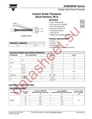 ST083SPBF datasheet  