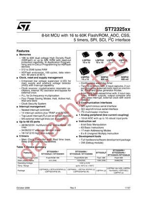 ST72325AR9B3 datasheet  