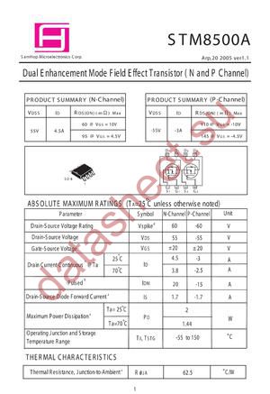 STM8500A datasheet  