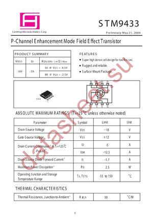 STM9433 datasheet  