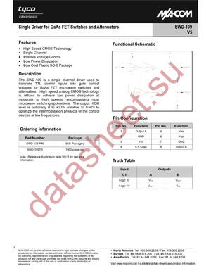 SWD-109TR datasheet  