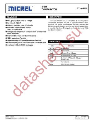 SY100S366_07 datasheet  