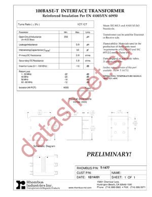 T-1477 datasheet  