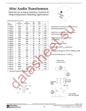 T-35009 datasheet  