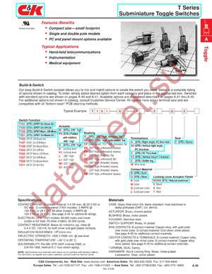 T101MHABE2 datasheet  