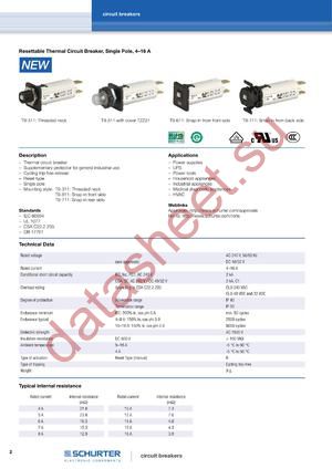 T9-311C-5A datasheet  